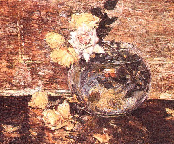 Vase of Roses, Childe Hassam